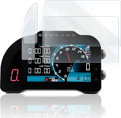 Produktbild von Displayschutz-Folie für Motorrad Tacho-Schutzfolie  Germany, Kratschutz geeignet für I2M Chrome Plus 1x Matt / 1x Klar