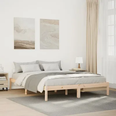 Obrázok produktu pre Maison Exclusive – Masívna posteľ Extra Long bez matraca 140x220 borovicové drevo