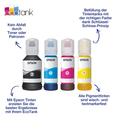 Produktbild von Epson EcoTank Pigment cyan T 113 70 ml               T 06B2