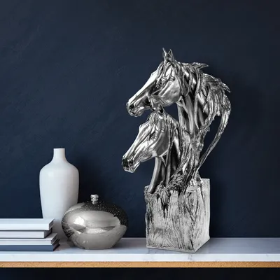Produktbild von Evila Originals, Yak-043-B, Dekoratives Objekt, Silber, 100% POLYESTER, 30 x 30 x 61 cm
