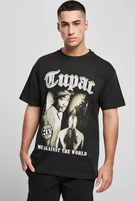 Produktbild von Mister Tee T-Shirt Tupac MATW Sepia Oversize Tee Black-2XL