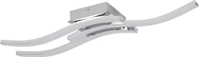 Immagine prodotto di Lampada da soffitto a LED Bradox 18W 3500K 1440lm, plastica cromata, dimensioni: 7x55x12 cm, IP20, Reality