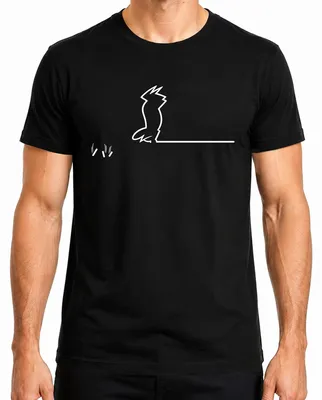 Produktbild von La Linea Balum Strichmännchen Linienmännchen Osvaldo Cavandoli Herren T-Shirt, Schwarz, M