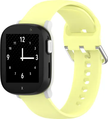 Produktbild von Für Xplora X6 Play / X6 Children hochwertiges Silikon Watch Ersatz Armband Gelb