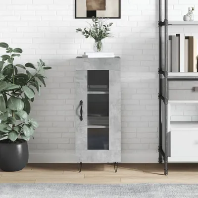 Produktbild von [Home] Sideboard Betongrau 34,5x34x90 cm Holzwerkstoff , Neue Mode 2024 im häuslichen Leben