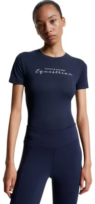 Obrázek produktu pro Tommy Hilfiger Equestrian dámské tričko s krátkým rukávem Brooklyn Graphic T-Shirt Desert Sky XS