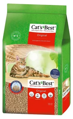 Image de Litière pour chats à base de plantes, avec une capacité d'absorption maximale, 17,2 kg