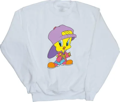 Produktbild von Looney Tunes - "Tweety Pie Hip Hop" Sweatshirt für Herren BI33473 (XXL) (Weiß)