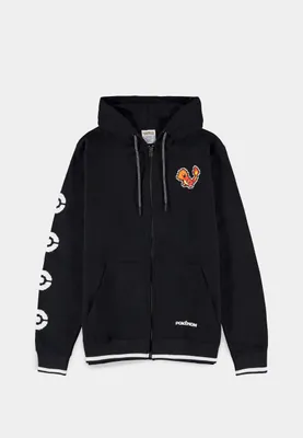 Produktbild von Pokemon Kapuzenjacke - Charmander - Men's Zipper Hoodie (schwarz)  S