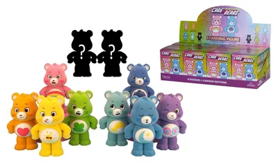 Image de Les figurines floquées de l'ourson chanceux Unlock the Magic 8 cm Blind Box Display (8)