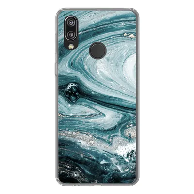 Produktbild von MuchoWow® Handyhülle Schutzhülle Hülle für Huawei P20 Lite (2020) Marmor - Mineralien - Naturstein Silikon Softcase Handy Hülle - Kartenhalter