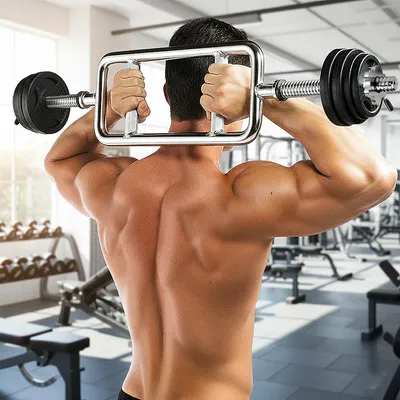 Imagen del producto de Barra redonda de 25 mm, barra para tríceps, barra de pesas para entrenamiento de fuerza
