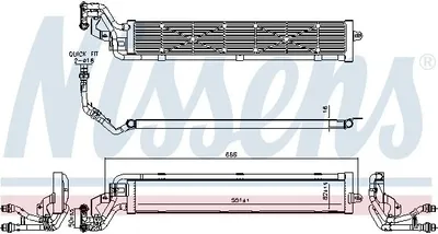 Produktbild von NISSENS 606268 Kühler Wasserkühler Motorkühler für VW Golf VII Schrägheck (5G1, BQ1, BE1, BE2) Passat Variant (3G5, CB5) Golf VIII Schrägheck (CD1)