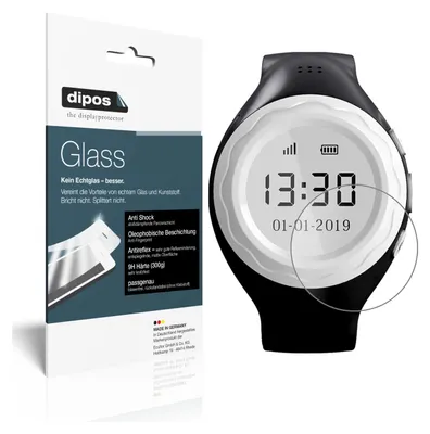 Zdjęcie produktu dla 2x folia ochronna do Pingonaut Kidswatch 2019 matowa - folia antywstrząsowa 9H dipos Glass szkło plastikowe