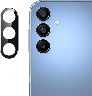 Produktbild von Samsung Galaxy A57 Kamera Objektivschutz - Coverup 9H Panzerglas - Schwarz