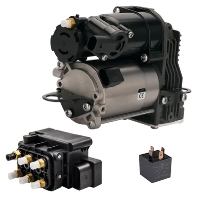 Image de Compresseur et bloc de vannes pour suspension pneumatique - Mercedes-Benz Classe S W221 2005-2013