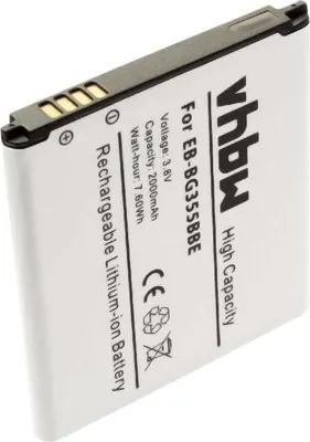 Produktbild von vhbw Akku Ersatz für Samsung EB-BG355BBE für Handy Smartphone Telefon (2000 mAh, 3,7 V, Li-Ion)