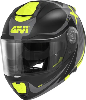 Produktbild von Modular Helm GIVI X27 Dimension Mattschwarz Titangelb größe XL