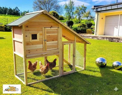 Produktbild von Hühnerstall CROSSI XXL Kleintiergehege Hühner Geflügelstall Gehege