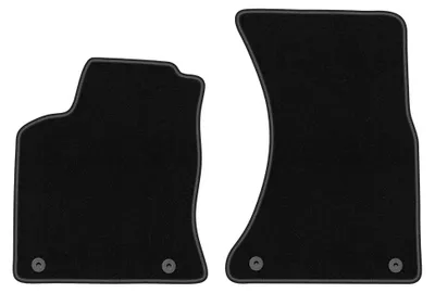 Image de Tapis avant en moquette pour Porsche Macan 2013- (SUV) – 2 pièces, noirs, sur mesure – Wielganizator BASIC