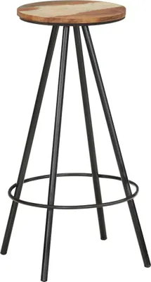 Produktbild von vidaXL Barhocker 4 Stk. Massives Altholz
