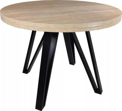 Obrázek produktu pro Kulatý skládací stůl METAL OAK SONOMA Ø100/200