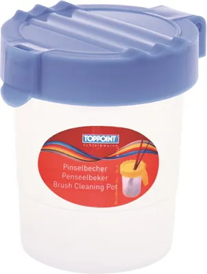 Produktbild von Pinselbecher mit Deckel blau