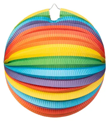 Image de Globos Paper Lantern autour de l'arc-en-ciel, 25 cm