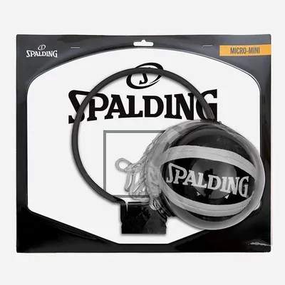 Zdjęcie produktu dla SPALDING 79053Z, mini koszykówka, deska do gry, czarno-biała, model U