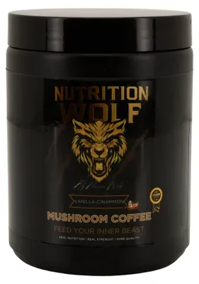 Produktbild von Nutrition Wolf Mushroom Coffee 300 g – Adaptogene für Fokus, Energie & Balance - Vanille-Zimt