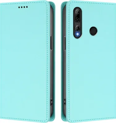 Obrázek produktu pro Kožené pouzdro pro Honor 20 Lite/Honor 10i, magnetické flipové pouzdro zPolyuretankůže se stojánkem Mátově zelená