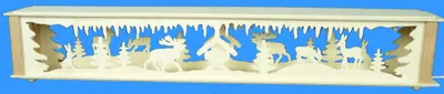 Produktbild von Schwibbogenerhöhung mit Waldtieren und Beleuchtung BxHxT 72x10x10cm NEU