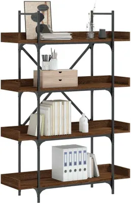 Immagine prodotto di Maison Exclusive - Libreria 4 ripiani effetto rovere marrone 100x33x145,5 cm