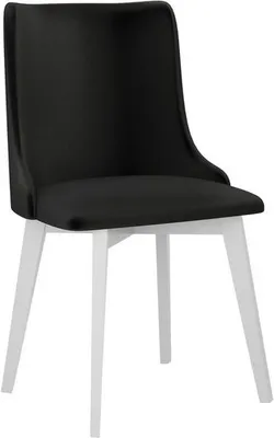 Immagine prodotto di Sedia da cucina imbottita AFTON 9 - bianco / nero