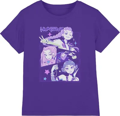 Productafbeelding van K-Pop Demon Hunters - T-shirt voor kinderen, model TV20303 (128), kleur: felroze