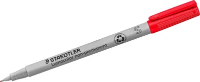 Obrázok produktu pre STAEDTLER Folienstift Lumocolor non-perm S rot 10 Stück