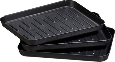 relaxdays Schuhabtropfschale schwarz 35,0 x 27,0 cm