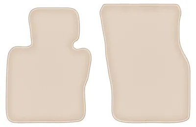 Produktbild von DURBAN Beige Velours-Fußmatten vorne für Mini Countryman Schrägheck (2014-)