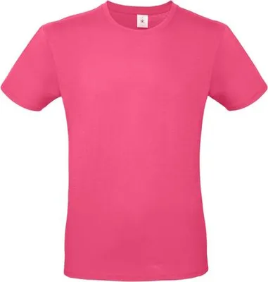 Produktbild von Herren-T-Shirt, Kurzarm - B&C #E150 - fuchsia - Größe M