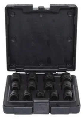 Produktbild von KS Tools 515.0900, Steckschlüssel-Satz, 1/2", 13 Kopf/Köpfe, Chrom-Molybdän-Stahl, ISO 1174, DIN 3121, 2,8 kg