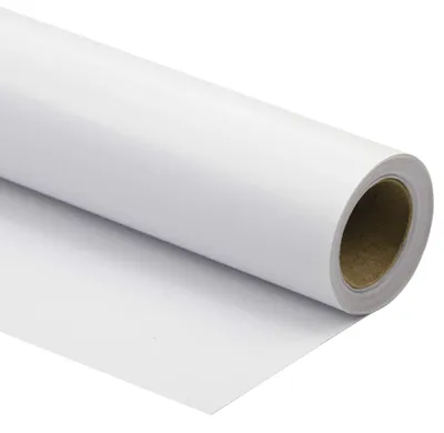 Image de Papier d'emballage blanc brillant, 76 cm x 10 m, 1 rouleau