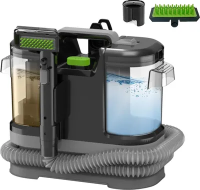Immagine prodotto di Aspirapolvere per tappeti, pulizia profonda, doppio serbatoio dell'acqua, nero verde