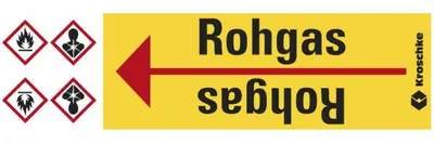 Produktbild von Dreifke® Rohrleitungsband Rohgas, praxisbewährt, ab Ø 10mm, gelb/schwarz, 33m...