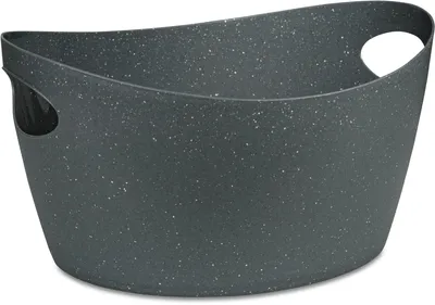 Produktbild von koziol Bottichelli Aufbewahrungskorb 4,5 l grau 35,0 x 27,5 x 17,8 cm
