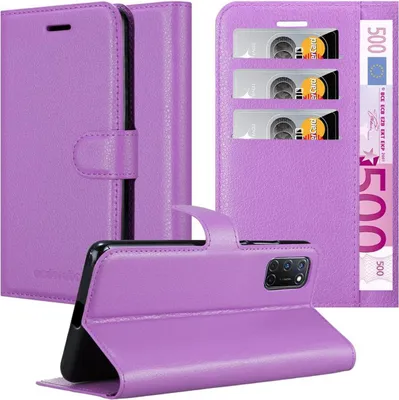Produktbild von Cadorabo Hülle für Oppo A92 Schutz Hülle in Lila Handyhülle Etui Case Cover Magnetverschluss