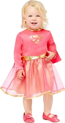 Produktbild von Mini Pink Supergirl Kostüm für Babys und Kleinkinder
