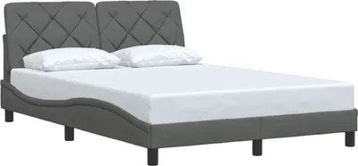 Obrázok produktu pre Rám postele bez matraca tmavosivá 140x200 cm látka