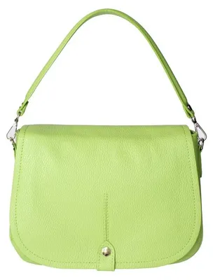 Produktbild von Damen-Schultertasche Echtleder Dollaro Magnetverschluss Italy Beige UNICA 29x20x11 cm
