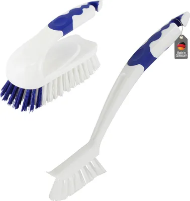 Produktbild von Reinigungsbürsten Set für Badezimmer Küche Fugenbürste Scheuerbürste für Fliesen Bad Dusche Waschbecken Boden Wand Mehrzweckbürsten