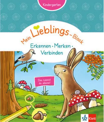 Obrázek produktu pro Klett Mein Lieblings-Block Erkennen, Merken, Verbinden: Kindergarten ab 3 Jahre